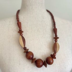 Wooden Beaded Necklace